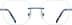 Square Rimless 416016 in Blue
