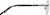 Side view of Square Rimless 416016 in Blue thumbnail