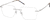 Angle view of Rectangle Rimless 416111 in Silver thumbnail