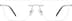 Rectangle Rimless 416111 in Silver