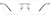 Front view of Rectangle Rimless 416112 in Gray thumbnail