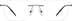 Rectangle Rimless 416112 in Gray