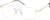 Angle view of Rectangle Rimless Glasses 416114 in Gold thumbnail