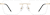 Front view of Rectangle Rimless Glasses 416114 in Gold thumbnail