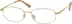 Rectangle Glasses 416214 in Gold
