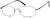 Angle view of Rectangle Glasses 416312 in Gray thumbnail