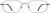 Front view of Rectangle Glasses 416312 in Gray thumbnail