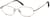 Angle view of Rectangle Glasses 416315 in Brown thumbnail
