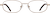 Front view of Rectangle Glasses 416315 in Brown thumbnail