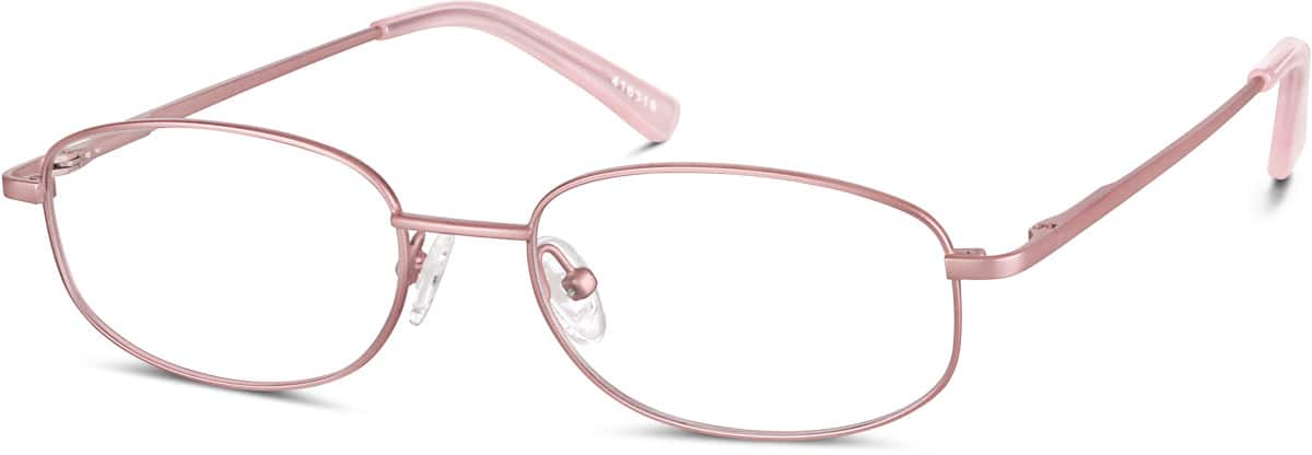 Angle view of Rectangle Glasses 416319 in Rose Gold