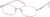 Angle view of Rectangle Glasses 416319 in Rose Gold thumbnail