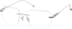 Customizable Rimless Glasses 416411 in Silver