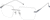 Angle view of Rimless Glasses 416412 in Gray thumbnail