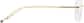 Side view of Customizable Rimless Glasses 416414 in Gold thumbnail