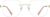 Front view of Square Rimless 416514 in Gold thumbnail