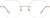 Front view of Geometric Rimless 416614 in Gold thumbnail