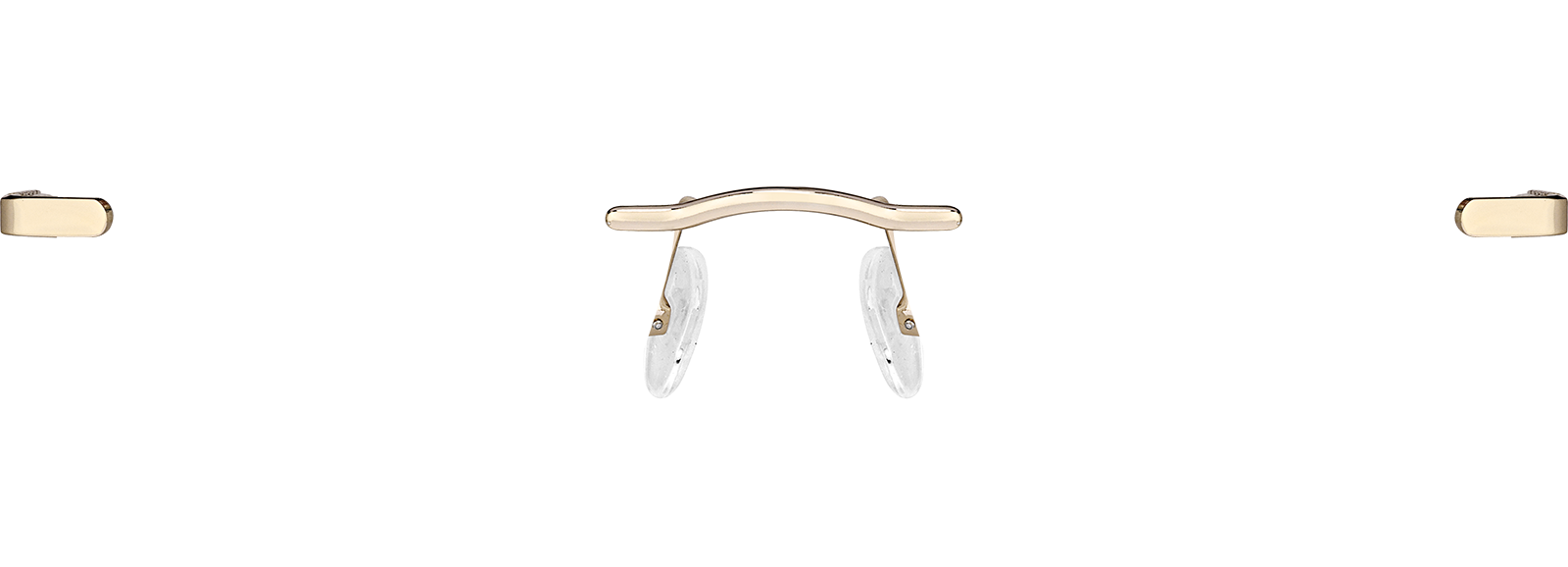 Gold Customizable Geometric Rimless Glasses #416614 | Zenni
