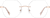 Front view of Geometric Rimless 416619 in Rose Gold thumbnail