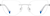 Front view of Cat-Eye Rimless 416711 in Silver thumbnail
