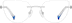 Cat-Eye Rimless 416711 in Silver