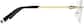 Side view of Customizable Cat-Eye Rimless Glasses 416714 in Gold thumbnail
