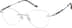 Customizable Rimless Glasses 416811 in Silver