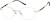 Angle view of Rimless Glasses 416814 in Gold thumbnail