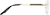 Side view of Rimless Glasses 416814 in Gold thumbnail