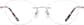Front view of Customizable Rimless Glasses 416819 in Pink thumbnail