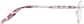 Side view of Customizable Rimless Glasses 416819 in Pink thumbnail