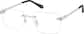 Angle view of Customizable Opulence Glasses 417311 in Silver thumbnail