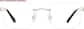 Front view of Customizable Opulence Glasses 417311 in Silver thumbnail