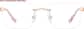 Front view of Customizable Opulence Glasses 417319 in Rose Gold thumbnail