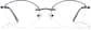 Front view of Lightweight Semi Rimless Oval Glasses 418017 in Purple thumbnail