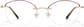 Front view of Lightweight Semi Rimless Oval Glasses 418018 in Red thumbnail