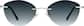 Image of Lightweight Semi Rimless Oval Glasses thumbnail