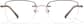 Front view of Lightweight Semi Rimless Rectangle Glasses 418112 in Gray thumbnail