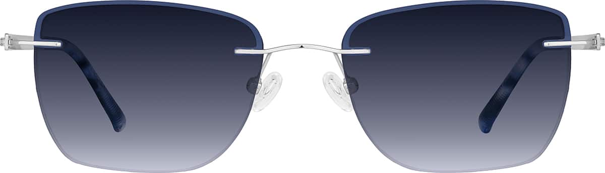 Image of Lightweight Semi Rimless Rectangle Glasses