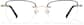 Front view of Lightweight Semi Rimless Rectangle Glasses 418121 in Black thumbnail