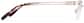 Side view of Lightweight Semi Rimless Cat Eye Glasses 418218 in Red thumbnail