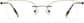 Front view of Lightweight Semi Rimless Cat Eye Glasses 418233 in Taupe  thumbnail