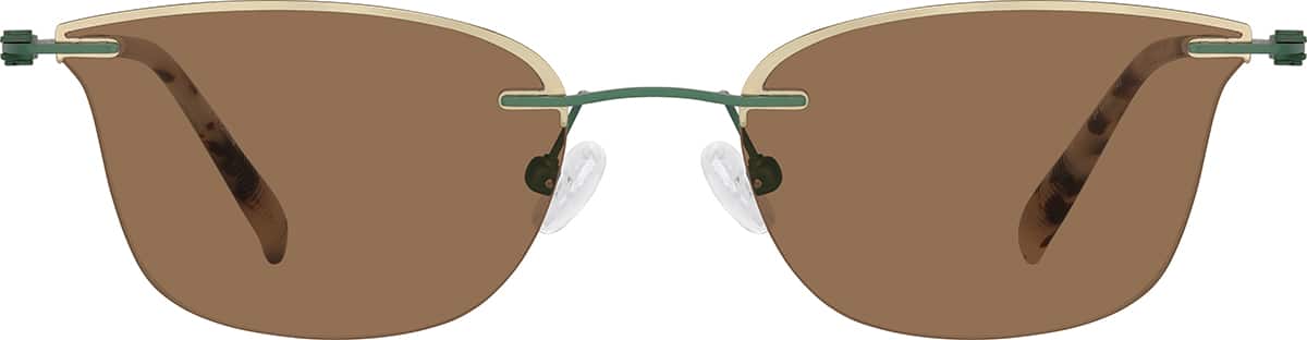 Image of Lightweight Semi Rimless Cat Eye Glasses