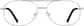 Front view of Aviator Glasses 418911 in Silver thumbnail