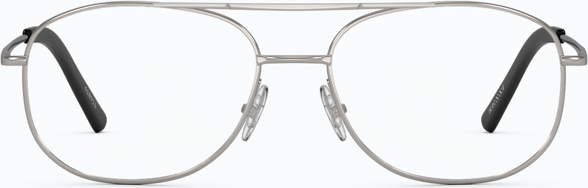 Front view of Aviator Glasses 418911 in Silver thumbnail