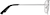 Side view of Aviator Glasses 418911 in Silver thumbnail
