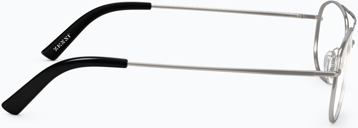 Side view of Aviator Glasses 418911 in Silver thumbnail