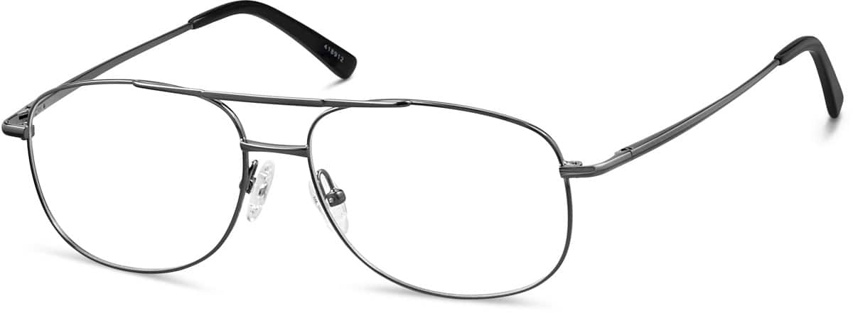 Angle view of Aviator Glasses 418912 in Gray