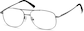 Angle view of Aviator Glasses 418912 in Gray thumbnail