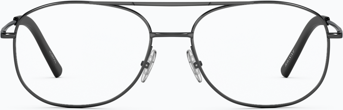 Front view of Aviator Glasses 418912 in Gray thumbnail