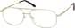 Angle view of Aviator Glasses 418914 in Gold thumbnail